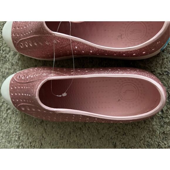 Native Shoes Jefferson Bling Pink Sparkly Shoes Size M11 - Picture 9 of 15